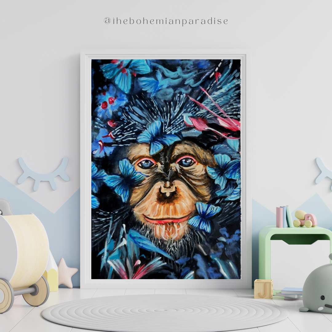 Mystic Gaze: The Enchanted Primate