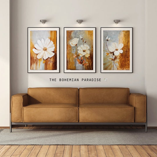 Whispers of Blooms - A Trio on Tiles