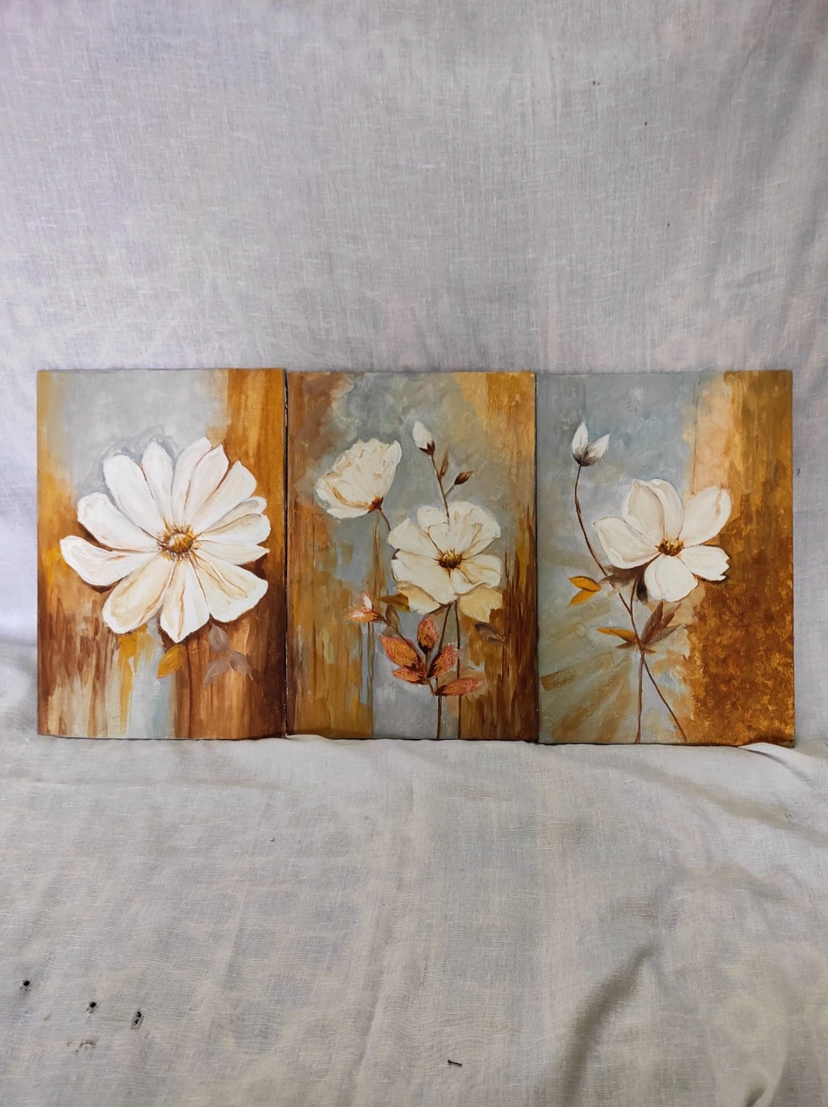 Whispers of Blooms - A Trio on Tiles